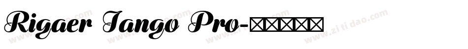 Rigaer Tango Pro字体转换